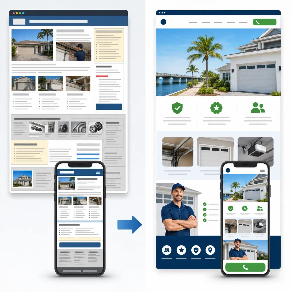 The visual difference between a website that gets traffic and one that gets clients.