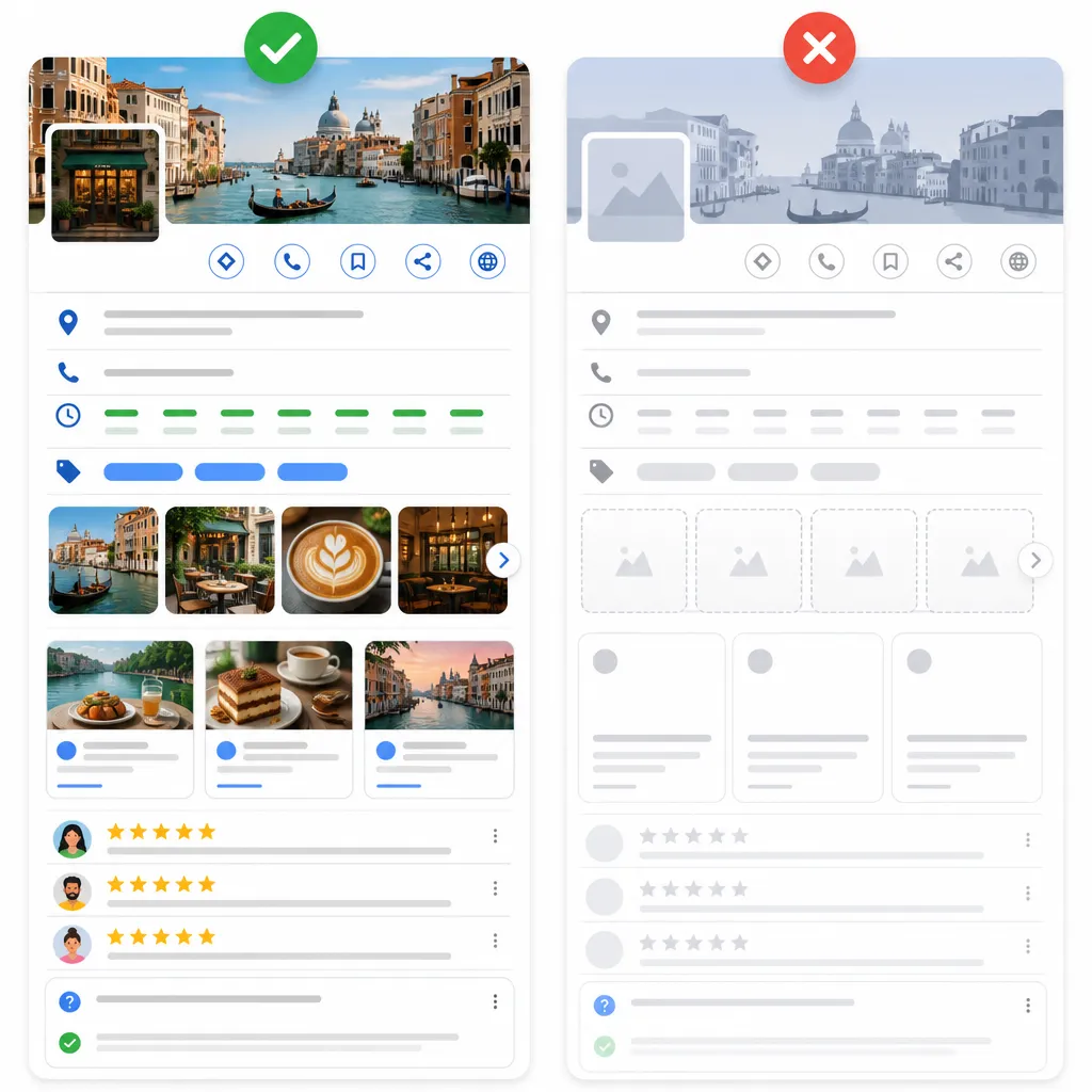 Un Perfil de Negocio de Google totalmente optimizado es su escaparate en la era digital; los perfiles incompletos dejan atrás a clientes e ingresos.